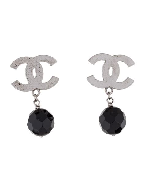 chanel resin clip on earrings|genuine chanel earrings uk.